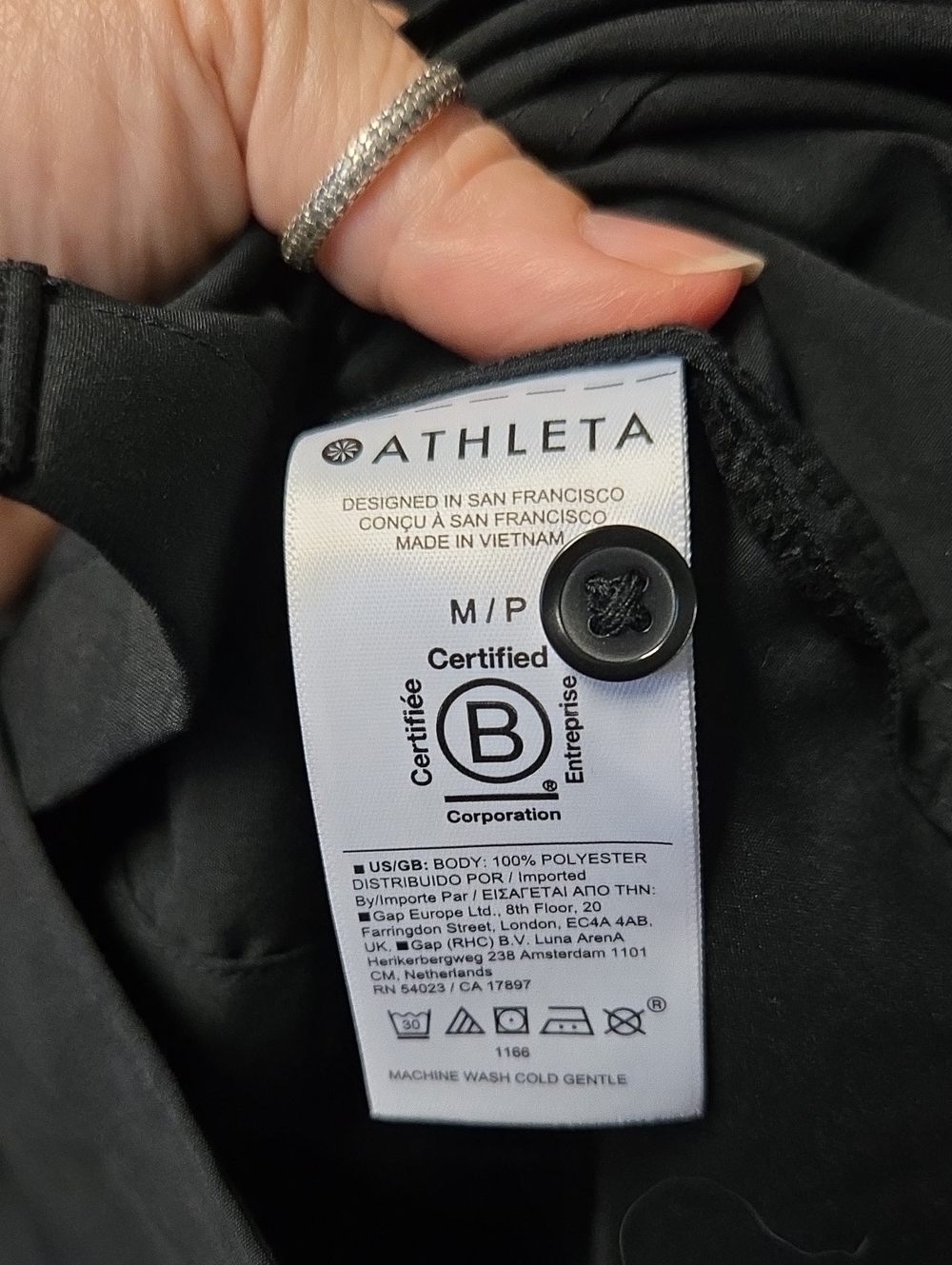 Athleta Button Down Performance Top - Picture 3 of 4
